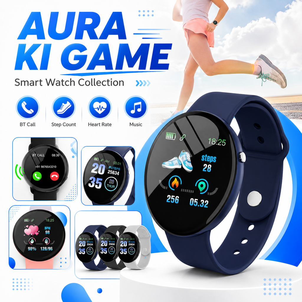 B41 Real Stepcount Smart Watch Multi Function Step Connected Smart Watch For Men And Women Suitable For And Android